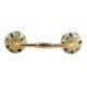 Garden Bouquet Ceramic Bridge Handle